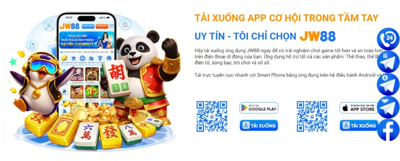 Tải ứng dụng JW88 vô cùng dễ dàng và tiện lợi